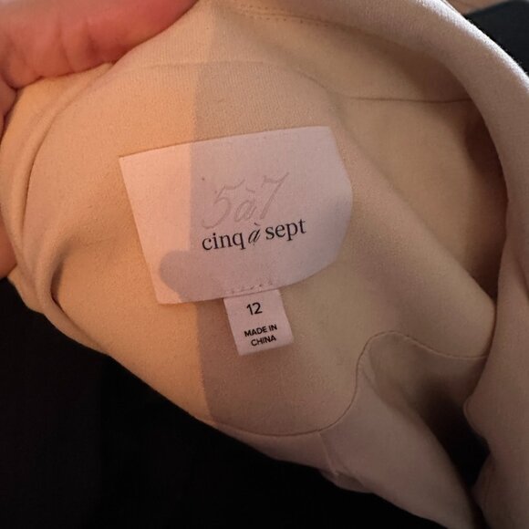 Cinq A Sept Kym Zipper Sleeve Blazer Jacket size 12 - Picture 9 of 12